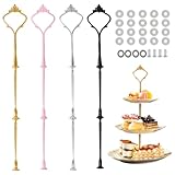 mizikuu 4 Pack Etageren Stangen Set, Etagen Vintage Silber Gold...