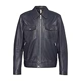 BOSS Malto 10253444 Lederjacke 46, Schwarz , 46 cm