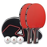 JOOLA Tischtennis Set Duo PRO 2 Tischtennisschläger + 3 Tischtennisbälle...