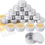 Redamancy 20 Stück Aluminium Leer Döschen,20 ml Blechdose Cremedosen...