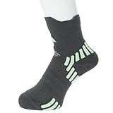 adidas Performance Training Quarter Socks, Grey Six/Semi Green Spark, M