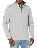 Amazon Essentials Herren Pullover mit Viertelreißverschluss,...