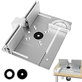 Frästisch Einlegeplatte Set, Aluminium FräStisch für Oberfräse mit...
