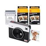 Kodak Mini Shot 3 Retro 4Pass 2-in-1-Sofortbildkamera und Fotodrucker,...