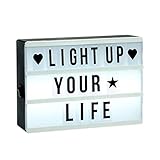 LED Leuchtkasten LIGHT BOX mit 60 Buchstaben und Symbolen