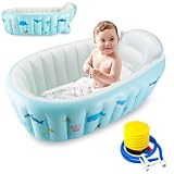 PandaEar Baby Aufblasbare Badewanne, Tragbare Reise Baby Säugling...