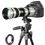 BENOISON 420-800mm Super-Telezoom-Objektiv Manueller Fokus Teleobjektiv EF...