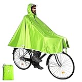 ANYOO Wasserdicht Radfahren Regen Poncho Portable Leichte Regenjacke Mit...