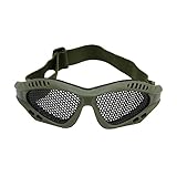 UNFAIRZQ Motorrad Airsoft Augenschutz Schutzbrille Anti Fog Mesh Metall...