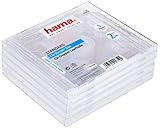 Hama CD-Doppel-Leerhülle Standard, 5er-Pack, transparent