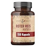 Roter Reis Kapseln – 150 reine Kapseln - 2,95 mg Monacolin-K –Roter...