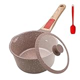 AIKENBBKK Keramik Stielkasserolle 16 cm mit Deckel, 1.5L...