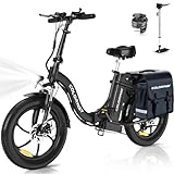 COLORWAY EBike, 20 Zoll Fat Reifen Klapp Elektrofahrrad, 250W Motor,...