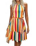 Generisch Summer Ladies New Halter Neck Sleeveless Backless sexy Waist...