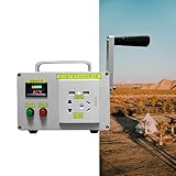 HTDRE Notstromgenerator, 30 W, 150 W, 500 W, tragbarer Handkurbelgenerator...