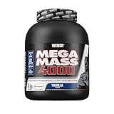 WEIDER Mega Mass 4000 Weight Gainer Shake zum Zunehmen, Vanille, mit...