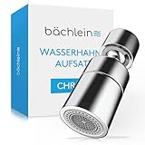 Bächlein Universal Wasserhahn-Aufsatz in Chrom mit zwei Strahlarten -...