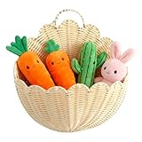 Weidenkorb Aufbewahrungskorb - Geschwungener Ästhetischer Organizer -...