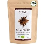 STRIVE CACAO PROTEIN | Vegan | 100% BIO | 500g Natur Eiweiß mit...