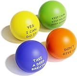 KDG Stressball Erwachsene Motivierende Stressbälle (4er-Pack) für Kinder...