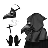 Lifreer Pest Doktor Maske, Steampunk Vogel Maske, Halloween Kostüm für...