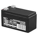 EMOS - Wartungsfreier Bleiakku - 12V 1,3Ah - AGM Batterie - Faston 4,7mm...