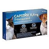 Capstar Tabletten für Katzen und kleine Hunde bis 11 kg, schnell wirksames...