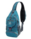 WATERFLY Brusttasche Sling Bag Klein: Faltbarer Herr Crossbody Bodybag...