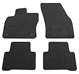 Gummi Fußmatten Set, 4teilig, Gummifußmatten Gummimatten Matten