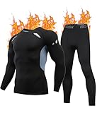 FORVEVO Thermounterwäsche Herren, Winter Skiunterwäsche Herren mit...