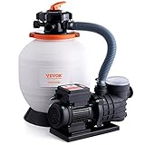 VEVOR Sandfilterpumpe für Aufstellpools, 350 mm, 13.000 l/h, 450 W...