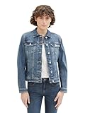 TOM TAILOR Damen Basic Jeansjacke, 10120 - Used Dark Stone Blue Denim, XL