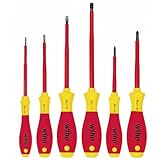 Wiha Schraubendreher Set 6-teilig Elektriker VDE geprüft, isoliert 1.000 V...