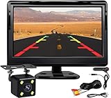 Kairiyard 5 Zoll HD Auto LCD Monitor mit 4LED Nachtsicht Wasserdicht Auto...