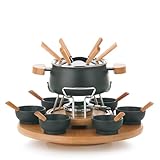 kela Fleischfondue Set 23 teilig, Fondueset für 6 Personen NATURA, Fondue...