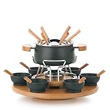 Kela 61201 Drehbares Fonduekarussell-Set, Fleischfondue, 23-teilig, Für 6...