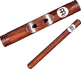 Meinl Percussion CL3RW Wood Claves, African aus Rotholz (30,5 cm Länge /...