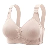 Damen BH Ohne Bügel Große Brüste V-Ausschnitt Wireless BH Bra Große...