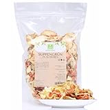 Suppengrün getrocknet in Scheiben 500g 100% natürliche Gemüsemischung...