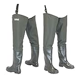 FortMen Watstiefel Herren Anglerhose mit Stiefel wasserdichte Wathose...