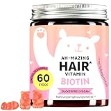 Bears with Benefits Biotin Ohne Zucker Gummibären - Mit 5000 μg Biotin,...