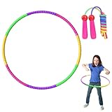 IXYHKB Hula Hoop Reifen Kinder mit Springseil, Hullahub Reifen für Kinder,...