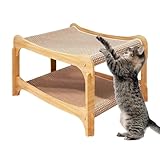 Kratzbett für Katzen, abnehmbare, doppellagige Kratzpads für Kätzchen,...
