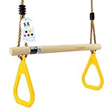 GO!elements Trapez Schaukel Garten - Kinderschaukel Outdoor Indoor -...