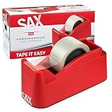 SAX Tape it Easy XXL Einhand Klebeband Abroller extra Schwer | für 1x 50mm...