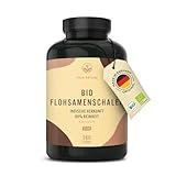 Bio Flohsamenschalen - 360 vegane Kapseln (750mg) - Herkunft: Indien -...