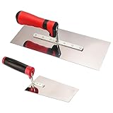 Aicharynic Edelstahl Maurerkelle, 2-teiliges Set Glättekelle...