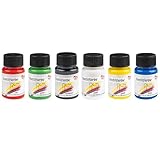 Ideen mit Herz Textilfarbe | Stoffmalfarben-Set | 6x 30 ml |...