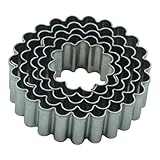 BekkiB 5er-Set Ausstechformen 'Kreise' - Runde Ausstecher - 5 Linzer...