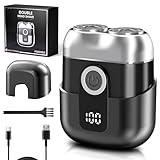 Yeerain Mini Rasierer Herren Elektrisch mit LED-Anzeige, IPX6 Wasserdichter...